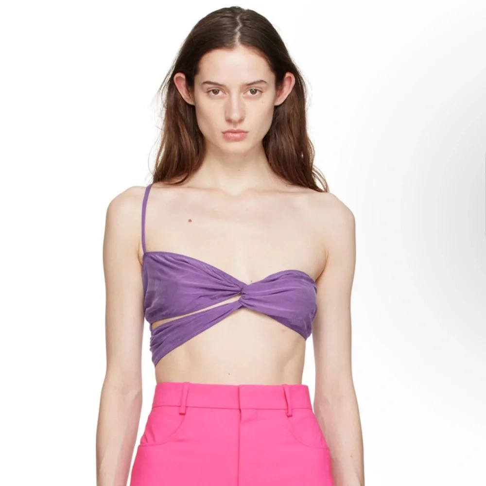 JACQUEMUS Purple 'Le Bandeau Espelho' Tank Top